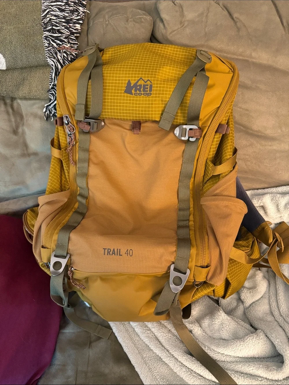 REI Men's Trail 40 Hiking Backpack - Mustard